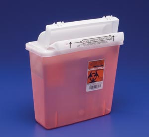 5 Quart Covidien Sharps Container