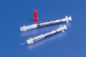 Cardinal Health Monoject Tuberculin Syringe w/ Needle, 100/bx 