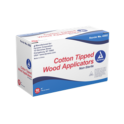 Cotton Tip Applicator 6" N/S - 100/Pouch 10/bx (1000 total) 