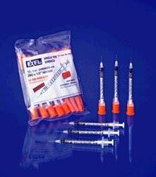 Exel Insulin Syringe & Needle , 100/bx 
