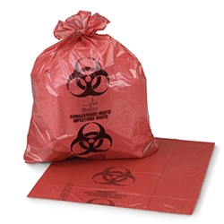Medegen Sure-Seal Infectious Waste Bags, 8-10 gal, 150/cs 