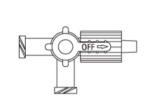 Braun Discofix Three-Way Stopcocks, 2 Female Luer Lock Ports & SPIN-LOCK® Adapter, 100/cs 