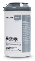 Sani Cloth Gray Top AF3 Germicidal Disposable Wipes, X-Large 65/canister 