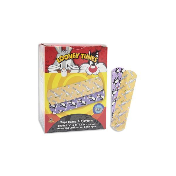 Dukal - Looney Tunes Bugs Bunny & Sylvester Adhesive Bandage, ¾