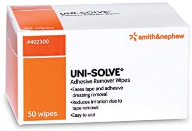 Smith & Nephew - Uni-Solve Adhesive Remover Wipes, 50/bx #402300
